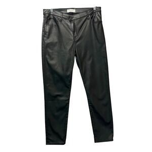 Abercrombie & Fitch 33/16R The Super Skinny Ankle High Rise Faux Leather‎ Pants